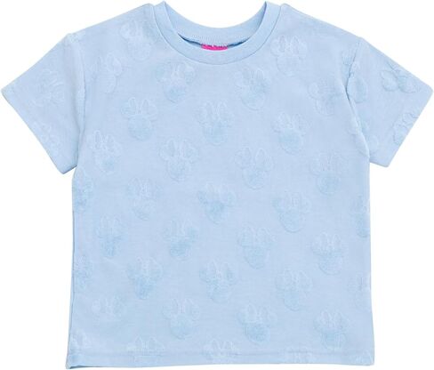 Disney Minnie Mouse French Terry Drop Shoulder T-Shirt and Dolphin Shorts Outfit Set Infant to Little Kid in Saudi Arabia