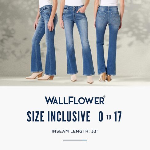 WallFlower Women's Sassy Flare High-Rise Insta Soft Juniors Jeans in Saudi Arabia