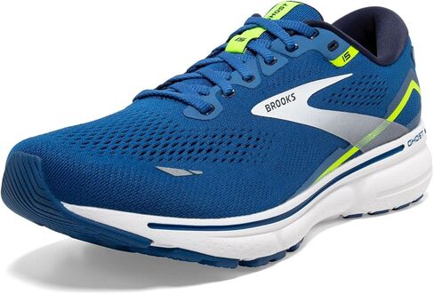 Brooks Men's Ghost 15 Neutral Running Shoe - Peacoat/Orange/Surf The Web - 10.5 Medium in Saudi Arabia