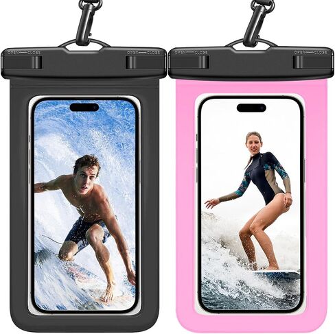 Waterproof Phone Pouch IPX8 Universal Waterproof Case Dry Bag Phone Protector for iPhone 15 14 13 12 11 Pro Max Plus XS XR X 8 Galaxy S23 S22 S21 S20 Pixel Up to 7.5" in Saudi Arabia