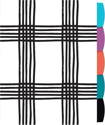 Avery Big Tab Reversible Fashion Dividers for 3 Ring Binders, 5 Tab Set, Retro Pattern, 1 Set (24938) in Saudi Arabia