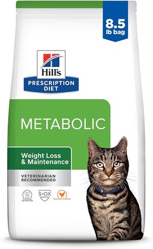 Hill's Prescription Diet Metabolic Weight Management Chicken Flavor Dry Cat Food, Veterinary Diet, 4 lb. Bag in Kuwait
