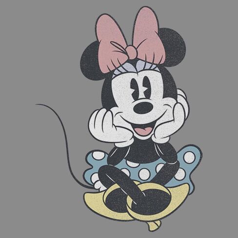 Disney Classic Mickey Minnie Sit Women's Cowl Neck Long Sleeve Knit Top in Saudi Arabia