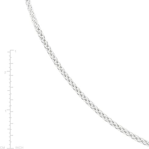 Silpada 'Popcorn Charm' Chain Necklace in Polished Sterling Silver, 18" in Saudi Arabia