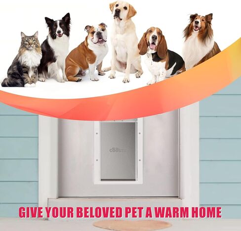 2 Pack Dog Door Replacement Flap with Magnetic Closure, Compatible with PetSafe Freedom Dog and Cat Door PAC11-11039 Large 10 1/4" w x 17" h Pet Door Flap with Screws in Kuwait