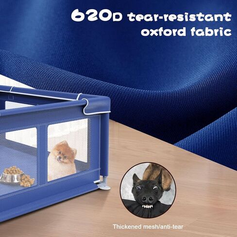 Dog Playpen 42 × 42 بوصة ، و Puppy Playpen مع بوابة الجراء ، والكلاب الصغيرة والمتوسطة ، و Pet Playpen للهواء الطلق والداخل in Kuwait