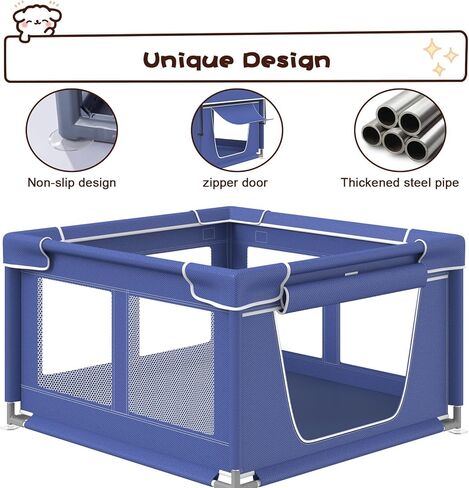 Dog Playpen 42 × 42 بوصة ، و Puppy Playpen مع بوابة الجراء ، والكلاب الصغيرة والمتوسطة ، و Pet Playpen للهواء الطلق والداخل in Kuwait