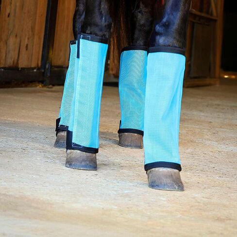 Jeffers Romper Stomper Fly Boots for Horses - Grey, Large – Breathable Mesh Leg Wraps for Insect Protection, Stable Accessories for Summer Turnout, Ride Gear, Horse Hoof & Leg Care - 4 Pack in Kuwait