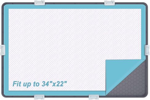 حامل صينية Pee Pad Pad للكلب ، حامل وسادة جرو الكلب السيليكون ، 24 "× 24" No SPILL ARFID ARIP High Edge Proving Heak-Prabin in Saudi Arabia