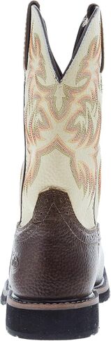Justin Original Work Mens Rugged Tan Steel Toe Lace Up Work Boots Tan 11 D in Kuwait