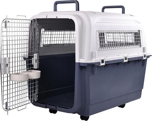 Olixis البلاستيك Cennels Carrier Pet Rolling Plastic Airline معتمدة من Dog Doring Dore Dog ، كبير جدًا in Kuwait