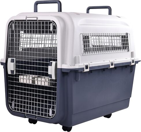 Olixis البلاستيك Cennels Carrier Pet Rolling Plastic Airline معتمدة من Dog Doring Dore Dog ، كبير جدًا in Kuwait