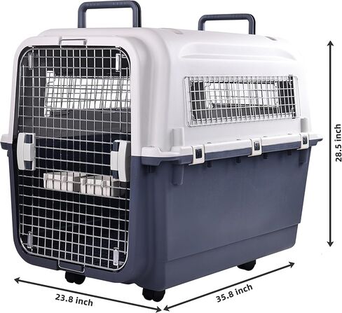 Olixis البلاستيك Cennels Carrier Pet Rolling Plastic Airline معتمدة من Dog Doring Dore Dog ، كبير جدًا in Kuwait