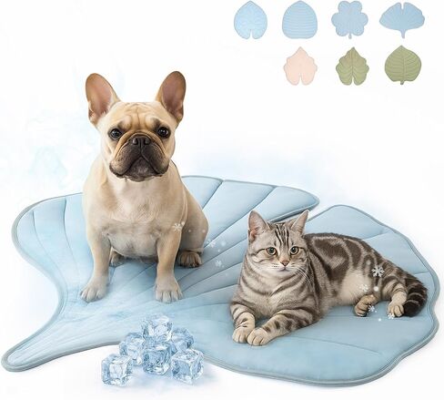 Dog Cooling Mat - Large Leaf Shaped, Washable, Non-Slip, Summer Pad for Dogs and Cats, Lightweight in Saudi Arabia
