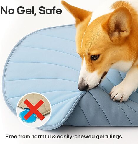 Dog Cooling Mat - Large Leaf Shaped, Washable, Non-Slip, Summer Pad for Dogs and Cats, Lightweight in Saudi Arabia