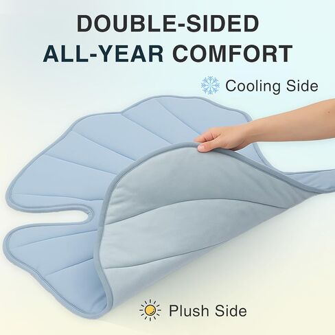 Dog Cooling Mat - Large Leaf Shaped, Washable, Non-Slip, Summer Pad for Dogs and Cats, Lightweight in Saudi Arabia