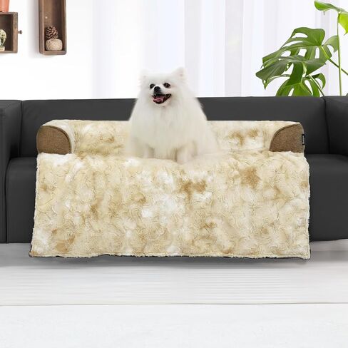 XL Cooling Dog Bed, 45 x 37 inch Waterproof Couch Cover for Dogs Washable, Non-Slip Bottom Self Cooling Mat for Dogs, Durable & Non-Gel, Dog Couch Bed for Sofa Floor Car, Metallic Grey in Saudi Arabia