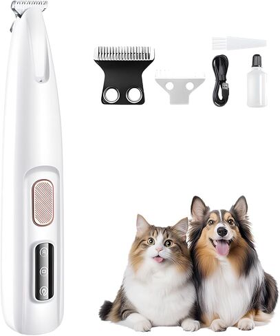 Pet Microprecision Trimmer ، 2025 جديدًا لفة الحيوانات الأليفة القابلة لإعادة الشحن ، مقص شعر كلب مقاوم للماء للاستخدام المنزلي ، حيوانات أليفة متعددة الوظائف مقص لأصحاب الحيوانات الأليفة (1) in Kuwait