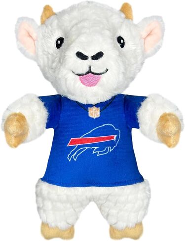 Pets First NFL Kansas City Chiefs Toy Plush Toy للكلاب والقطط مع Squeaker ، يرتدي قميص فريق! متعة ورياضة على شكل الماعز لعبة مضغ ، لعبة الحيوانات الأليفة التفاعلية in Kuwait
