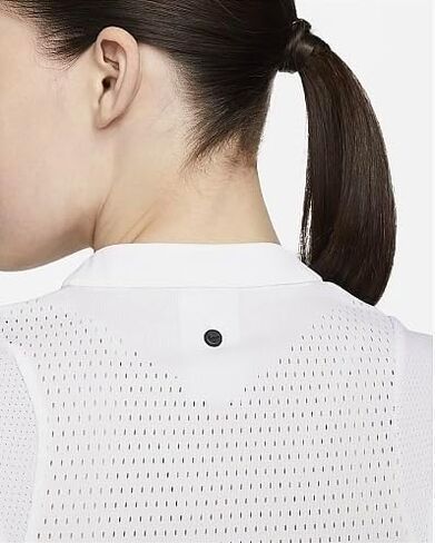 Nike Womens Dri-FIT ADV Ace Sleeveless Golf Polo Shirt, White in Saudi Arabia