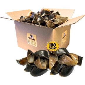 Woofley's - Cow Hooves for Dogs (50 Count) - Safe Cow Hoof Dog Chews -Fed Cattle - Best Natural Alternative to Rawhide