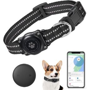 GPS Tracker for Dogs (1 Pack), Mini GPS Cat Tracker, Smart Pet Activity Tracker (iOS Only), No Monthly Fee, Compatible with Apple Find My, Anti-Lost, Finder Tag for Vehicles/Pets/Kids/Items