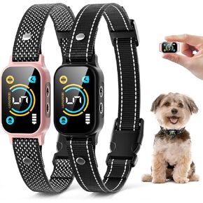 2 Pack Bark Collar for Small Dogs, Medium, Large, Puppy, Mini Dog, Rechargeable Smart Training Collar, Anti Barking Device with 5 Adjustable Sensitivity, Beep, Vibration