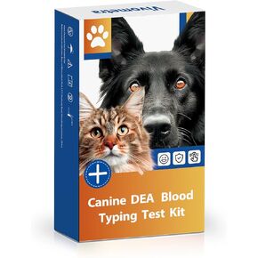 Canine Dog Blood Typing Test Kit for DEA1 Detection | at-Home Dog Blood Type Test with Free Stainless Steel ID Tag