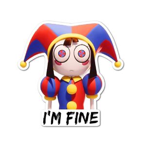 3" Amazing Digital Circus Laminated Laptop Stickers. Sizes in pictures Gift for friends and family perfect for mug tumbler laptop kindle tablet pc and more