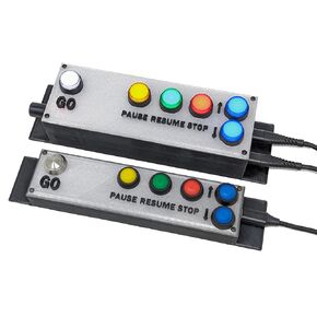 GO Button Box Remote compatible with QLab®, SCS, Midi, Single, Dual USB, and DIN