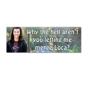 8" Merge loca bumper sticker jacob sticker Auto Vampire werewolf Fantasy vamp bella gift for mom sister friend wife auto body titsoak