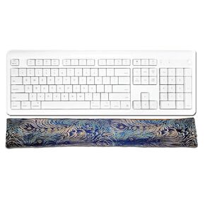 Keyboard Wrist Rest Pad - Flax Seed Filled - Unscented - Dark Turquoise