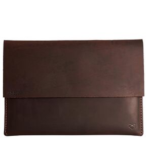 Macbook Pro Case for Men ، Dark Brown Macbook Pro Retina 15 "Sleeve ، حقيبة كمبيوتر محمول سفر ، غلاف الورقة الواقية من Apple. هدية رجالي