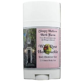 Wild Rose & Honeysuckle Deodorant Bar 2.5 oz. | No Aluminum | No Cornstarch