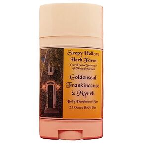 Goldenseal, Frankincense, & Myrrh Deodorant Bar 2.5 oz | No Aluminum or Corn Starch