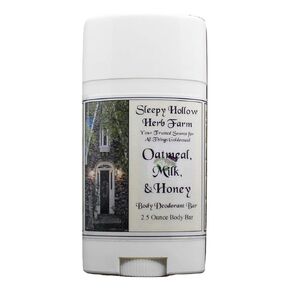 Oatmeal, Milk, & Honey Deodorant Bar 2.5 oz. | No Aluminum | No Cornstarch | Sleepy Hollow Herb Farm