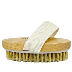Wet & Dry Body Brush Exfoliator - Soft Bristle Brush Exfoliates Dead Skin, Smooth Cellulite, Slows Aging, Stimulates Lymph and Blood Flow | Strawberry Skin | Keratosis Pilaris