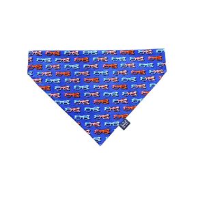 Patriotic 4th of July over the collar dog bandana, red, white and blue no tie slip on Independence Day pet neckwear (Eagles and stars, Medium)