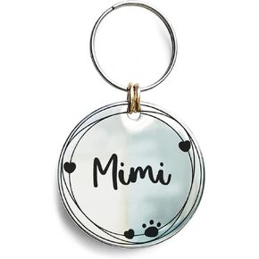Cat Dog ID Tags Personalized 9 Corolla Styles Flower Wreath to Choose for Extra Small Pets Collar Accessories 316L Stainless Steel Engraved Custom on Both Side