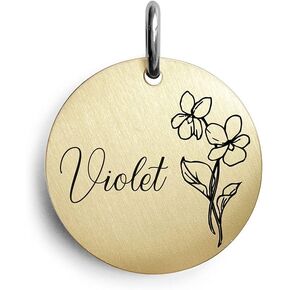 Cats Dogs ID TAGS Personalized Engraving Flower Pattern for Pets Pets Custical Accessories Brass Copper Extra Small Round Plate