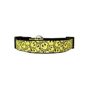 The Smiley Face Dog Collar (Large (1" wide))