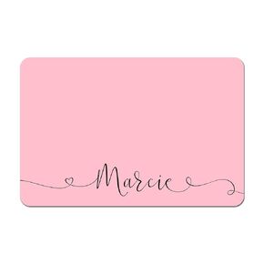 Personalized Pet Bowl Mat, Food Mat, Pet Placemat, Dog Lover - Script