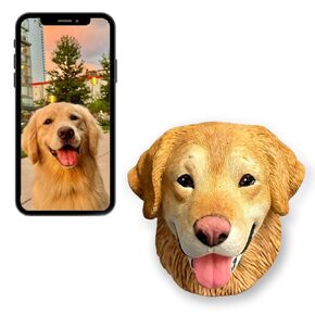 Customized Pet Dog Cat Head Statue,Magnet Base for refrigerator decor,Car Air Vent Clip for Auto Perfume Diffuser,Memorial Gift for loss of dog cat