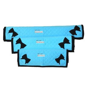 Quilted Blanket Set Aqua Blue (Set of all 3 sizes)