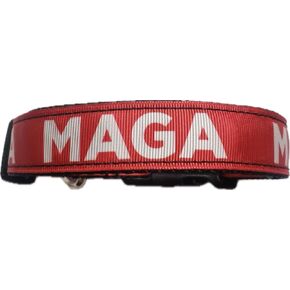 MAGA dog pet collars adjustable in 2 sizes (medium 12"-19")