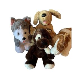 Weighted Stuffed Animal - Dog plush with 3 lbs, washable plush buddy, puppy, Jack Russel, Husky, Golden Retriever