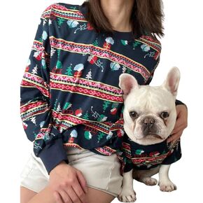 Handmade Pet and Owner Christmas Family Matching Sweaters Sweatshirt, Hedgehog Sleigh Ride Holidays PJ Sleep Shirt Pants, Dog Cat Kid Matching Shirt