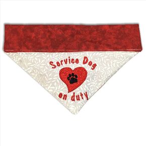 Service Dog Bandana/Over the Collar Bandana for Service Dogs/Personalized Dog Bandana (All Sizes)