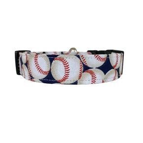 Home Run Baseball Dog Collar (Large)