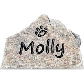 Natural Pet Memorial Stone, Personalized (Small)